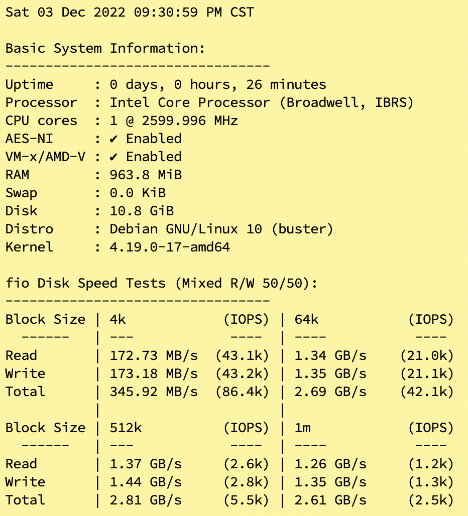 Kuroit 1c1g11g 11T 10Gbps 测评