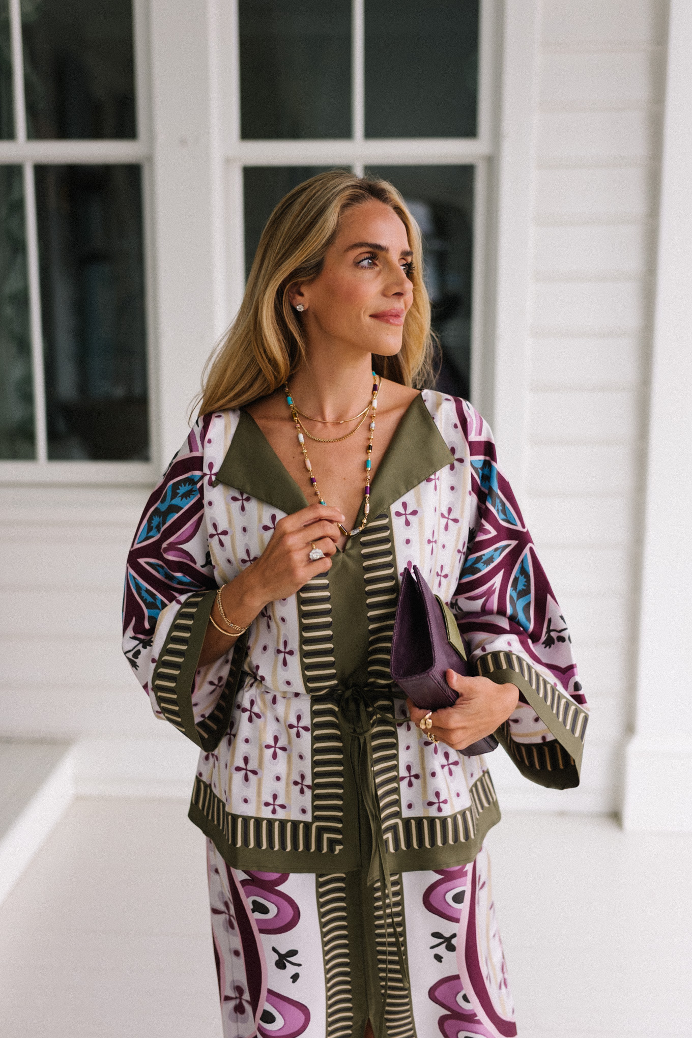 Robe midi de robe de soie verte Lila Green