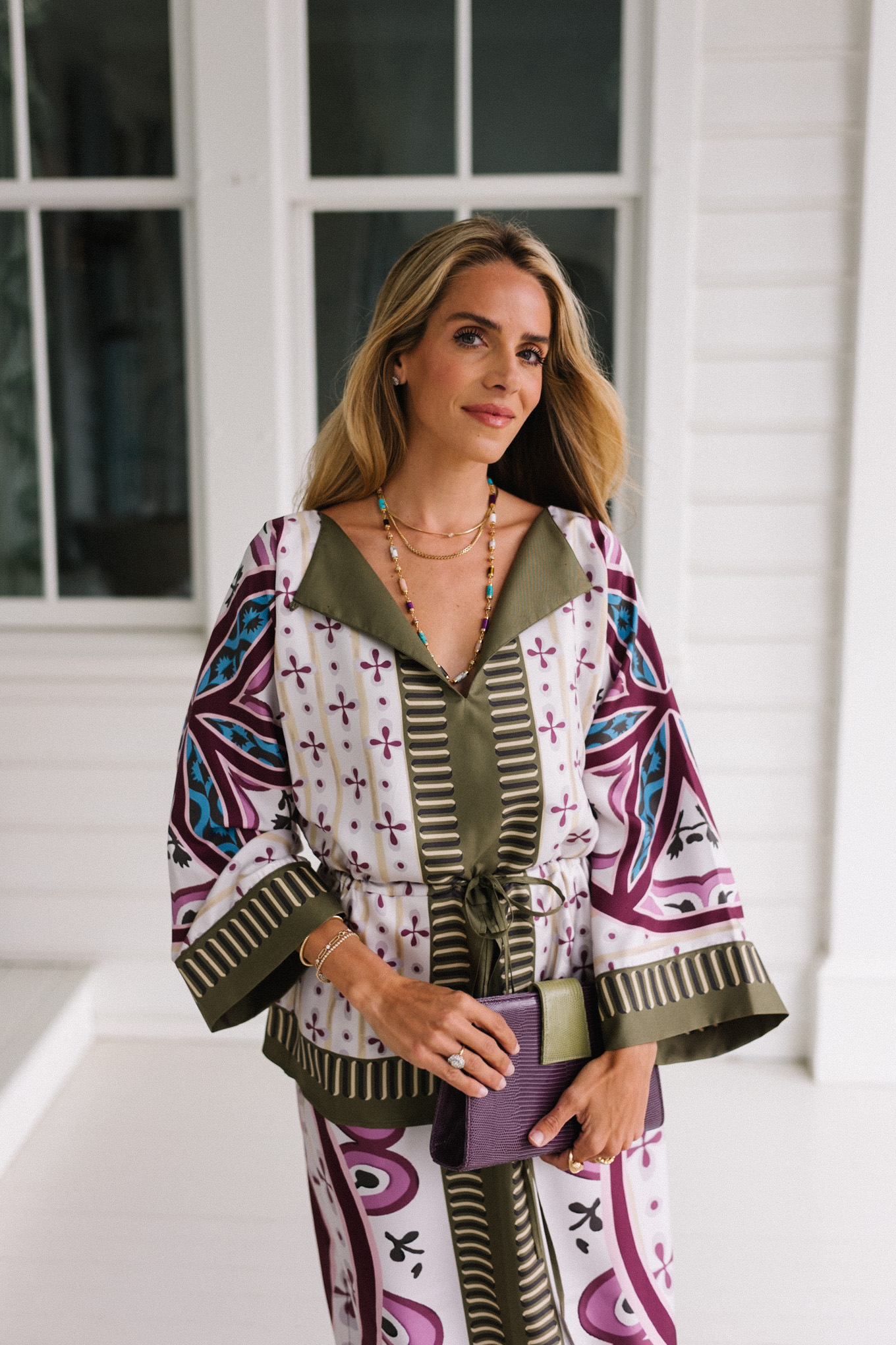 Robe midi de robe de soie verte Lila Green