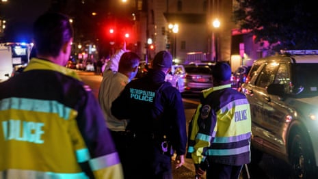 Washington DC police confirm two Israeli embassy staff members shot dead – video