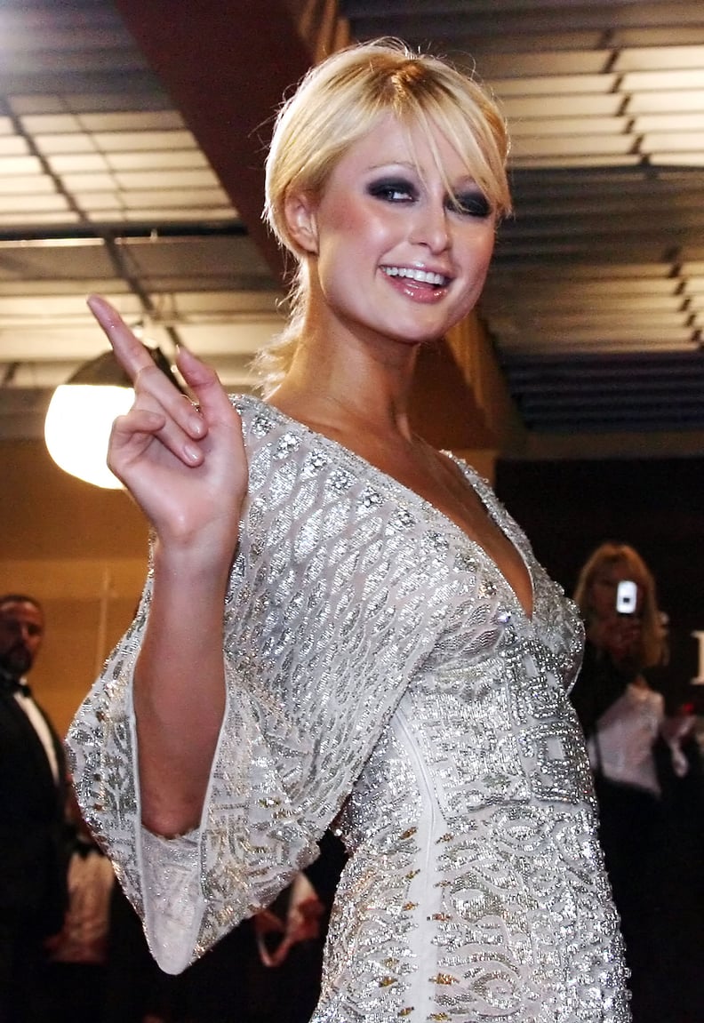Paris Hilton smokey eye