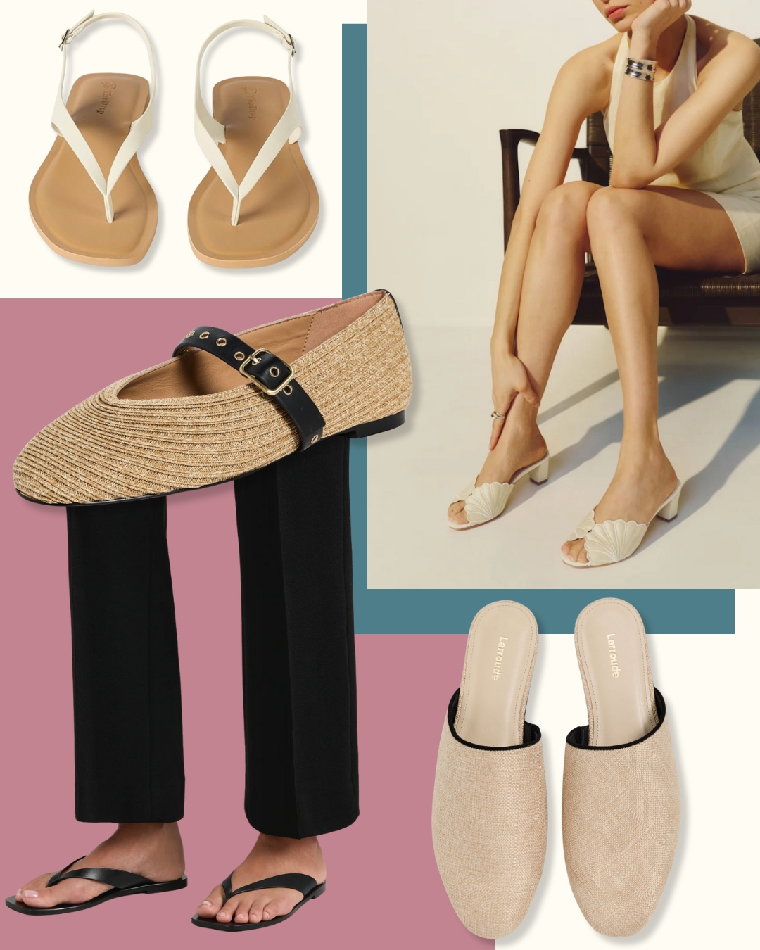 Appartements et talons de sandale abordables pour l'été