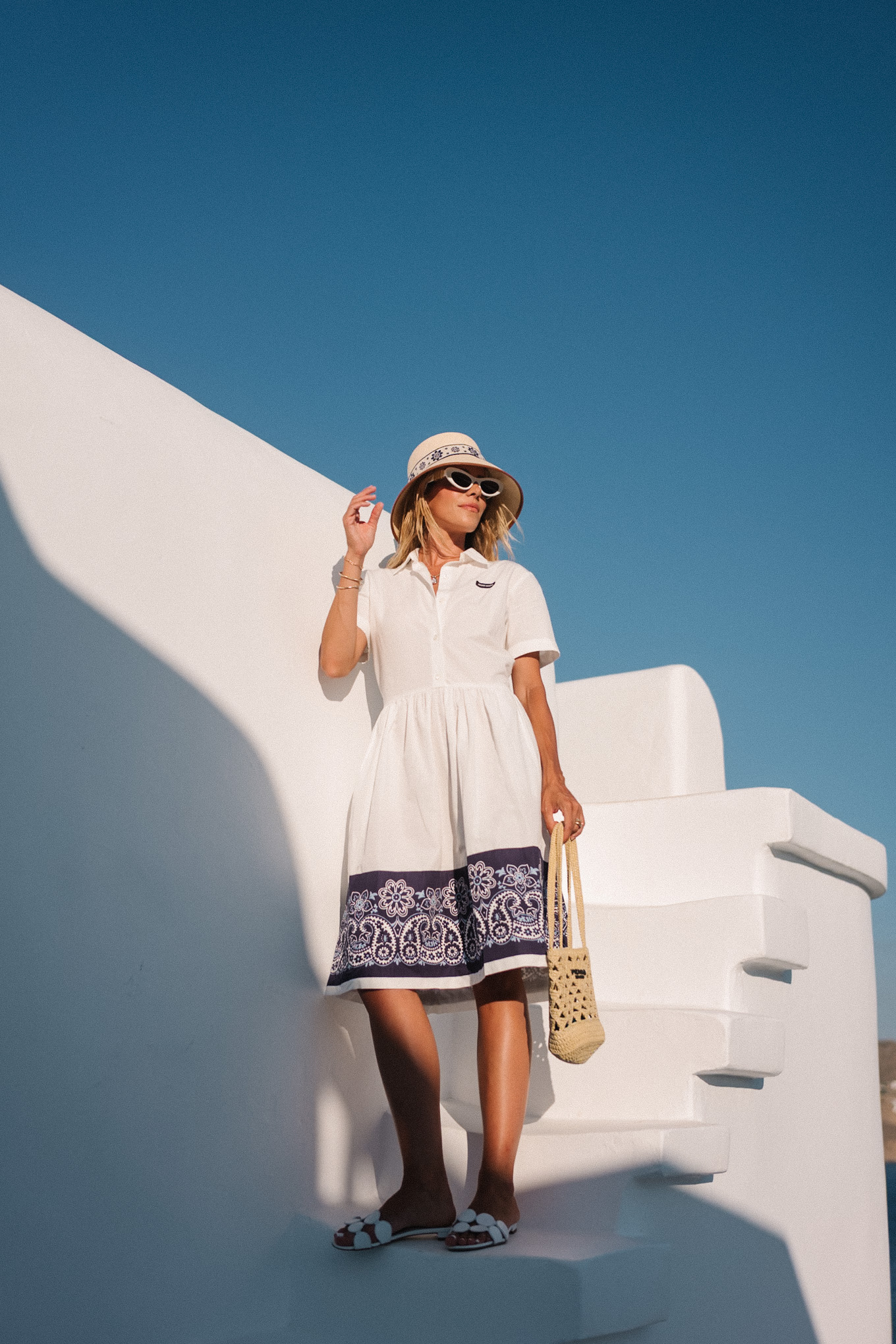 Robe de chemise bleue bleue - Sac à pelle à pelle