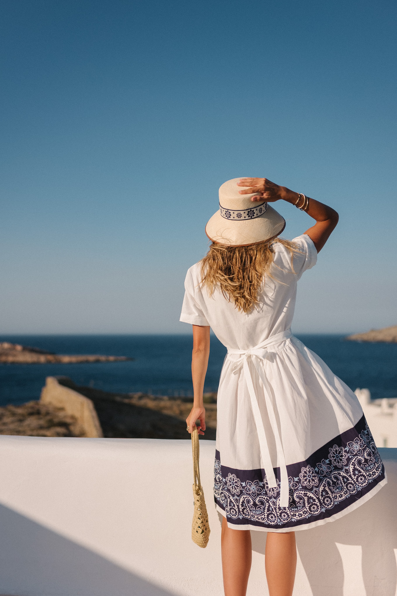 Robe de chemise bleue bleue - Sac à pelle à pelle
