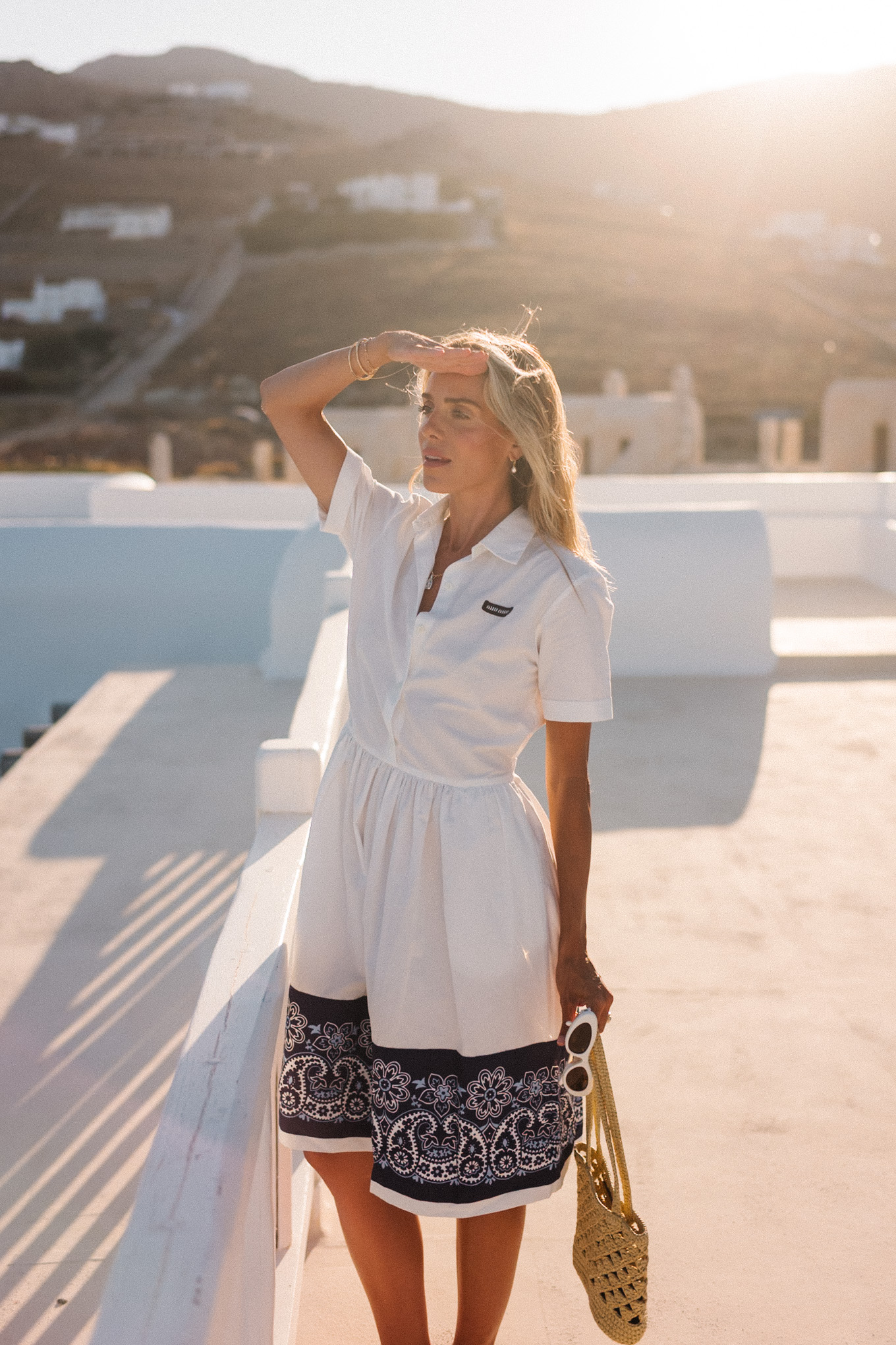 Robe de chemise bleue bleue - Sac à pelle à pelle