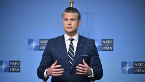 Pete Hegseth makes statement on sidelines of defence meeting in Brussels – watch live