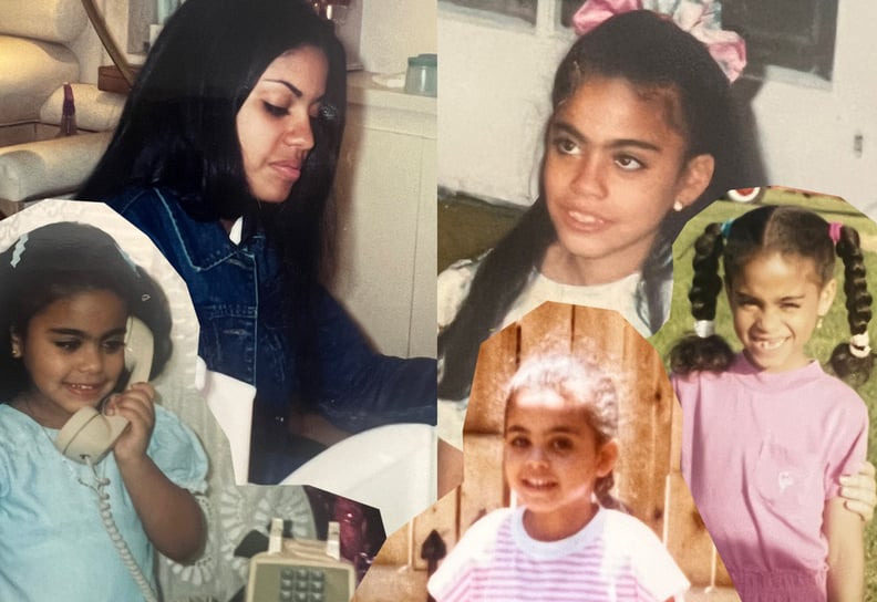 A collage showing Juntos Director Johanna Ferreira at various points in childhood