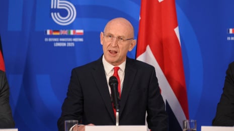 UK defence minister holds news conference – watch live