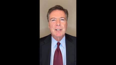 Ex-FBI director James Comey after being indicted on two charges: 'I am innocent' – video
