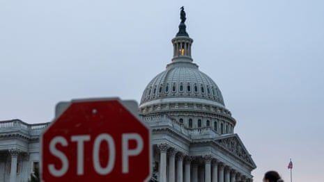 Republicans and Democrats blame each other as US government shuts down – video