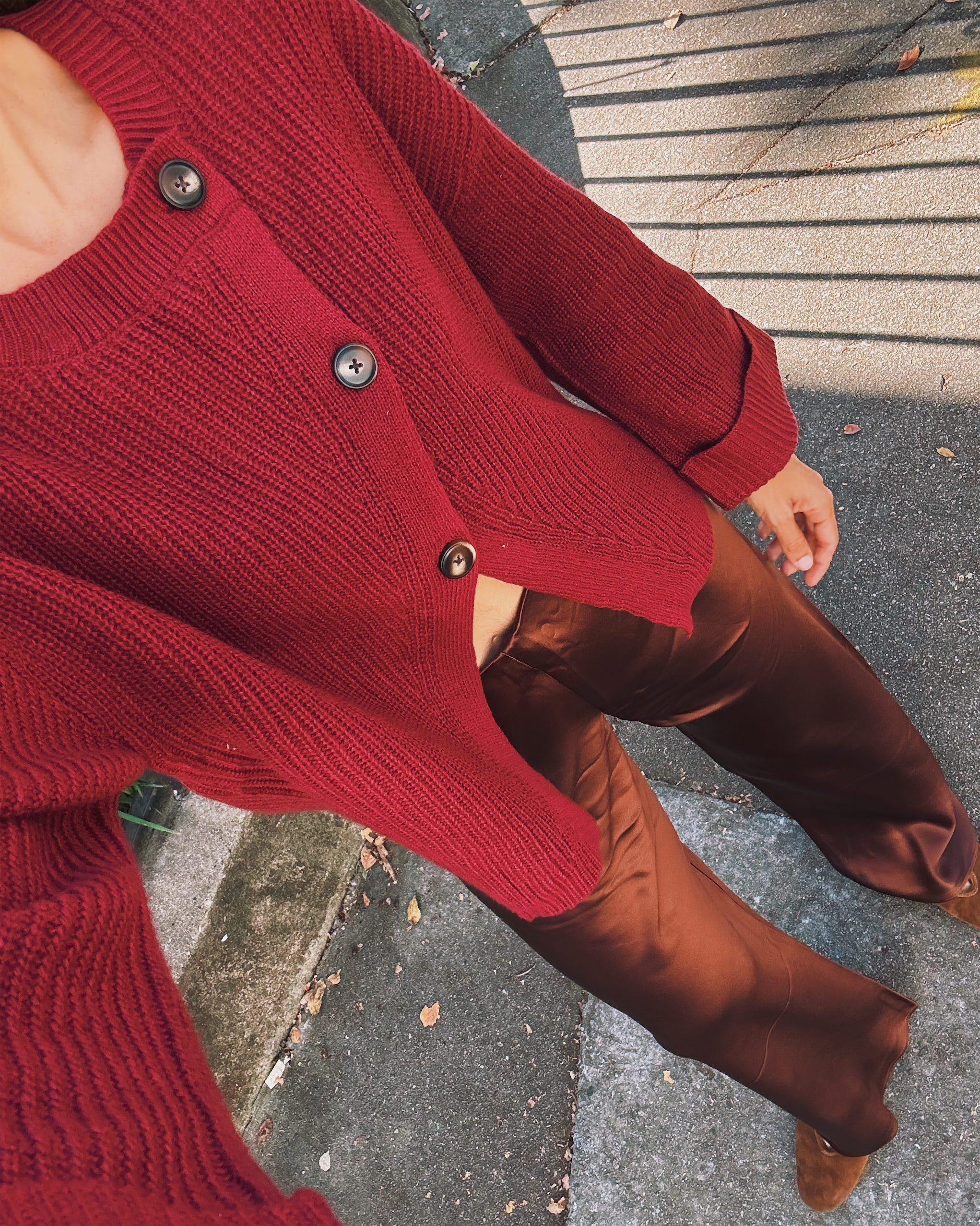 pantalon en soie cardigan marron amazon