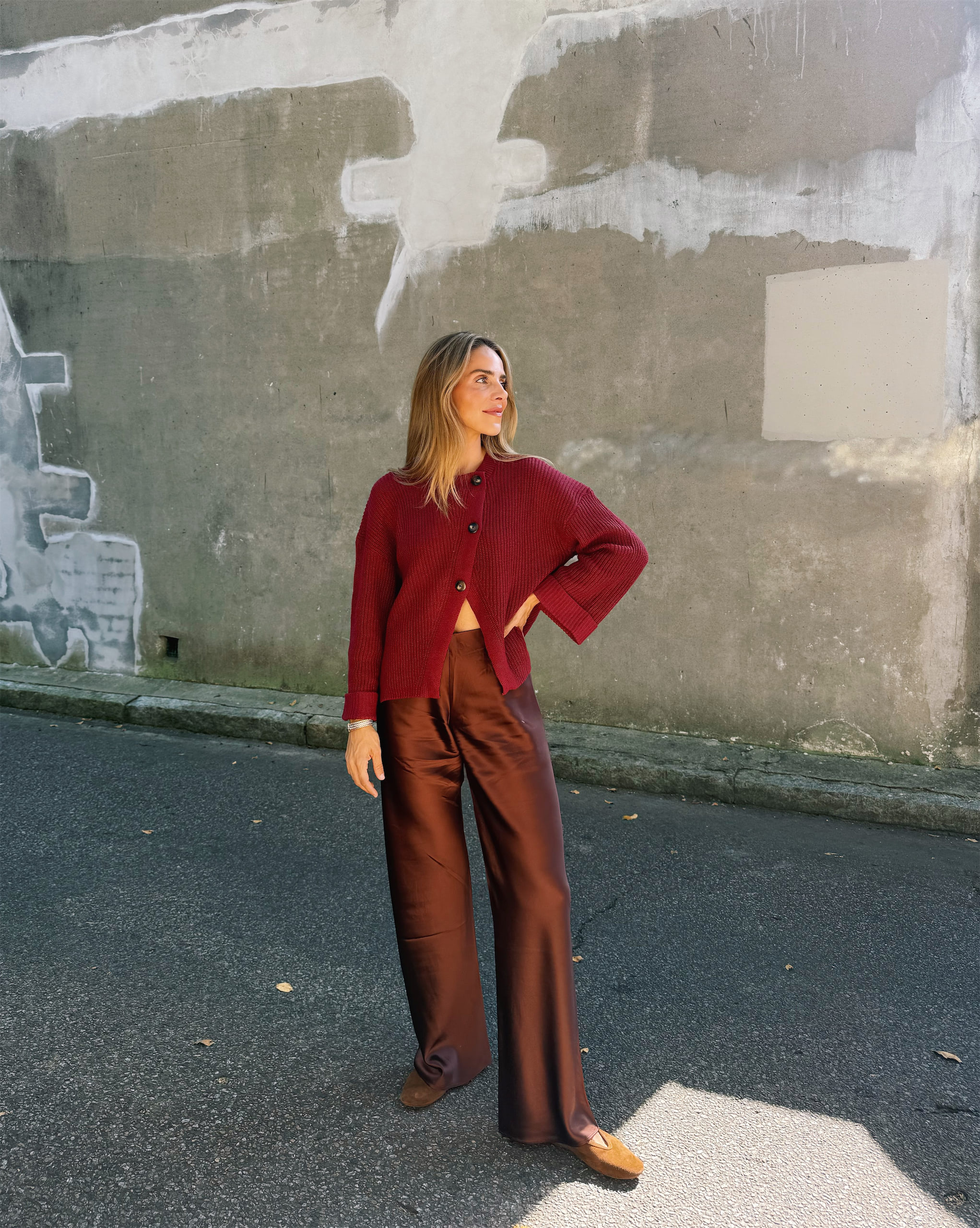 pantalon en soie cardigan marron amazon