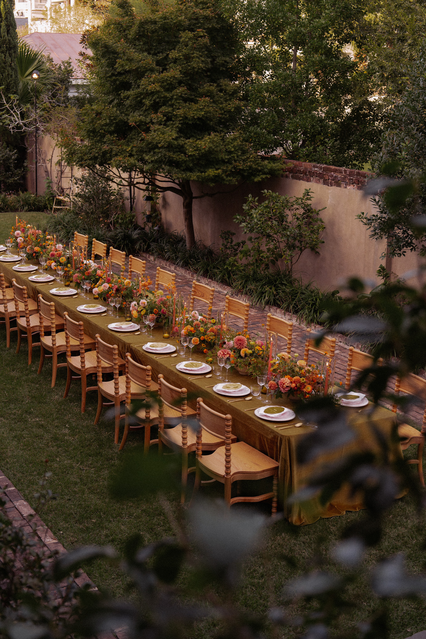 Décorations de table d'automne