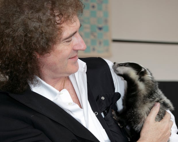 Brian May et Bill le blaireau