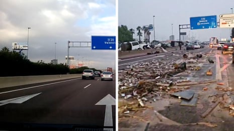 Inondations espagnoles : des tirs avant et après montrent l'étendue des destructions à Valence – vidéo