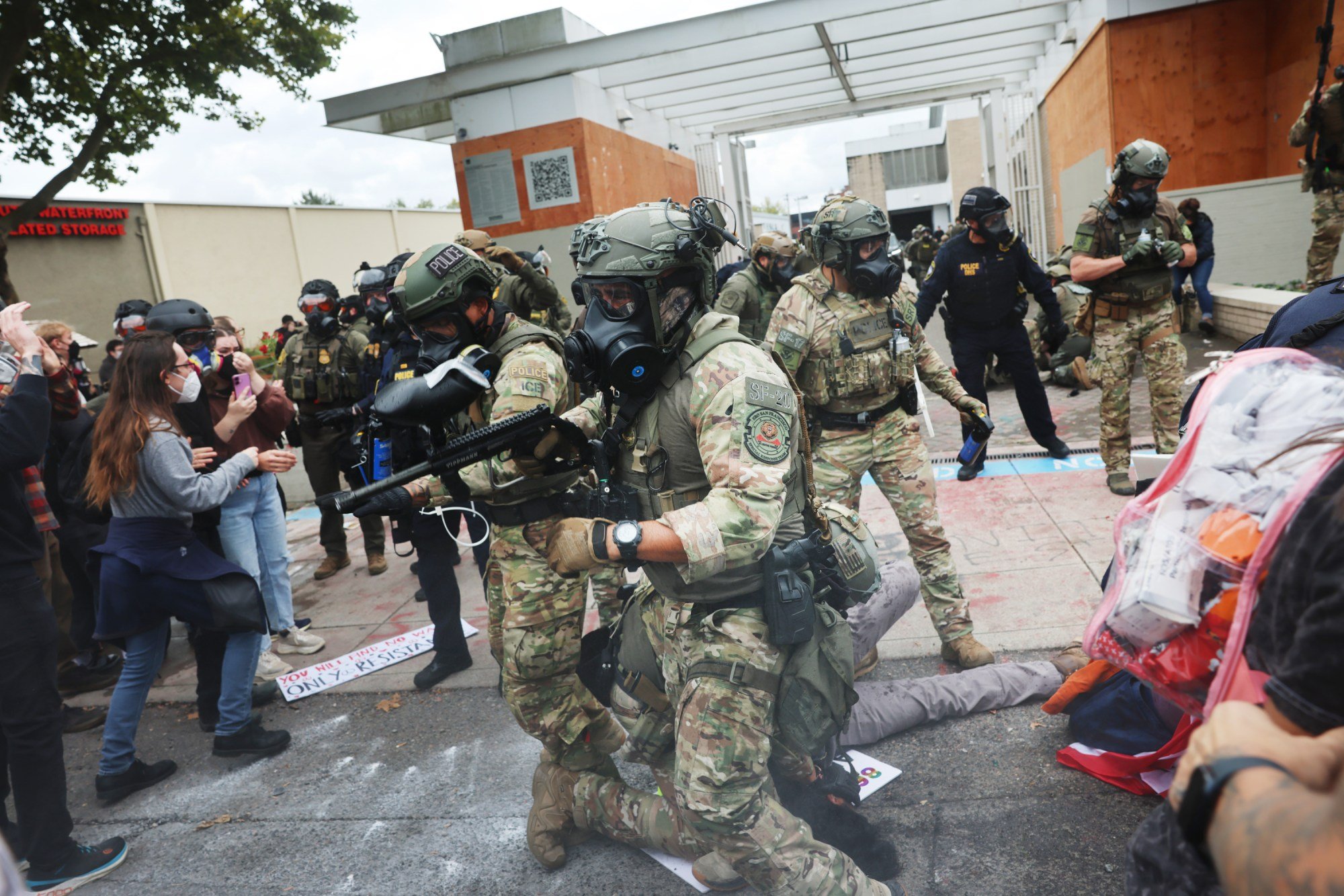 How Trump’s Immigration Forces Misuse “Less Lethal” Weapons — ProPublica