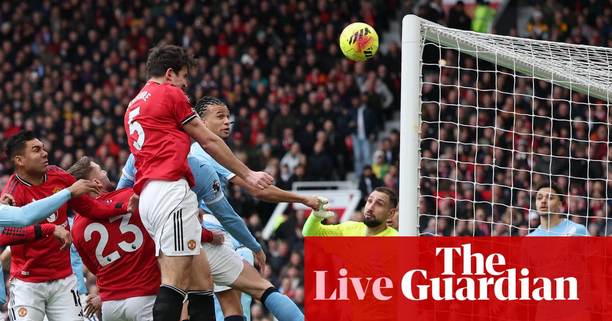 Manchester United v Manchester City: Premier League – live | Premier League