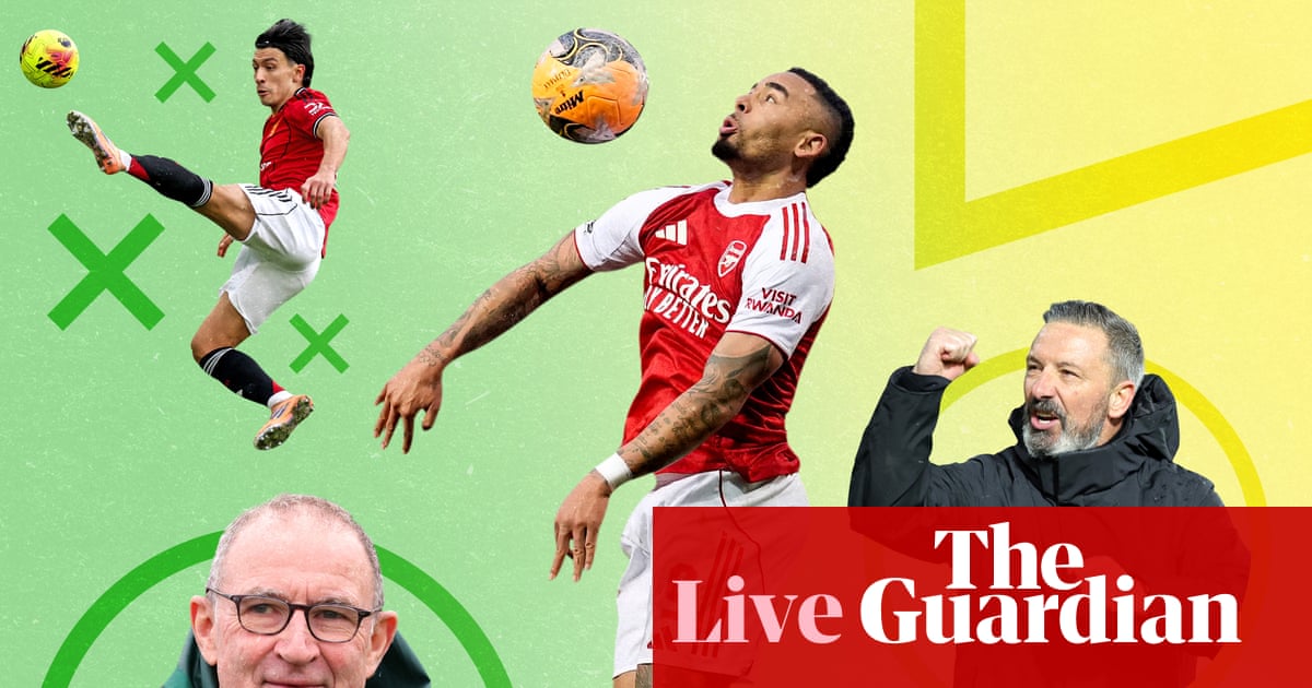 Arsenal v Manchester United buildup, WSL action and Hearts v Celtic – matchday live | Football