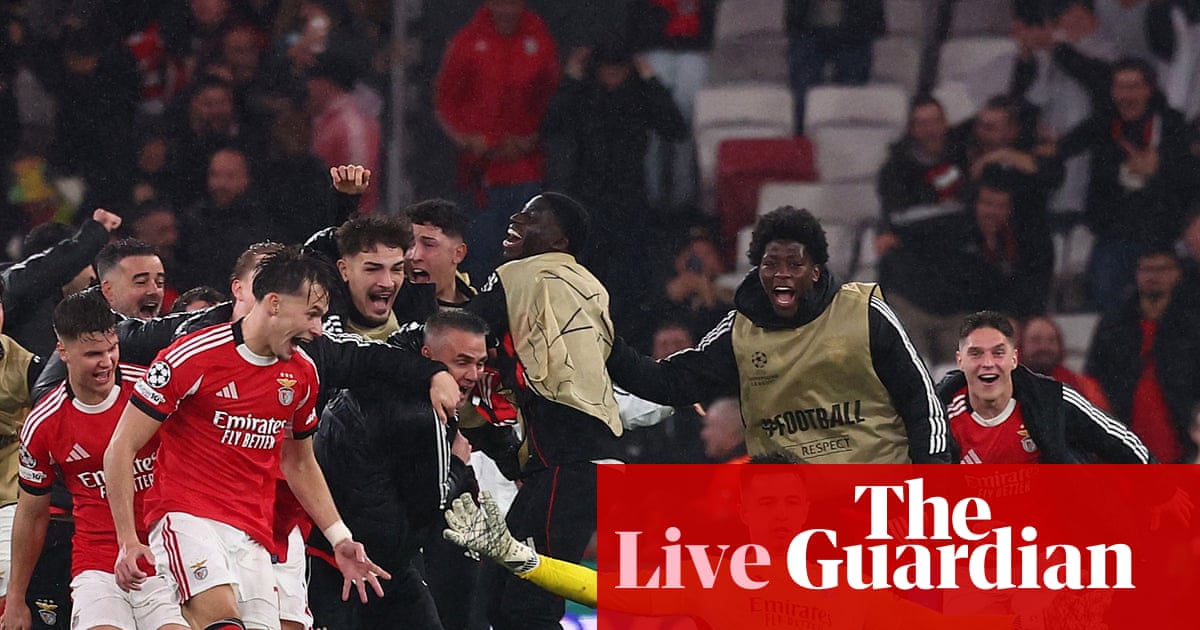 Champions League: Benfica keeper earns playoff place; Liverpool, Spurs and City book top-eight spots – live | Champions League