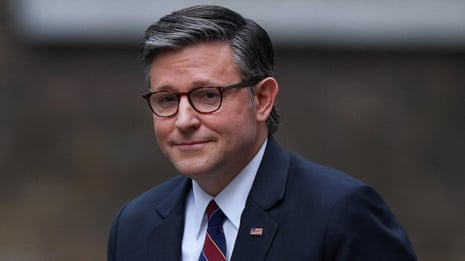 US house speaker Mike Johnson addressed UK parliament – watch live