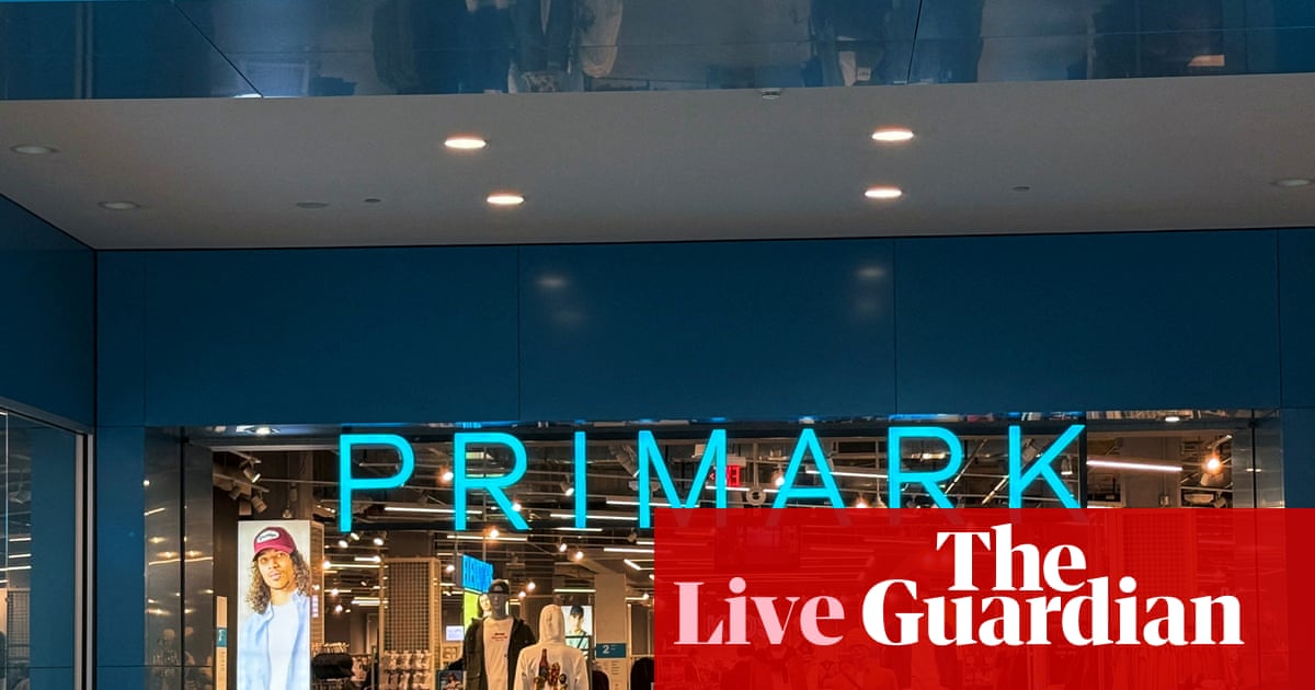 Primark owner ABF’s shares slide after profit warning; UK house prices drop in December – business live | Business