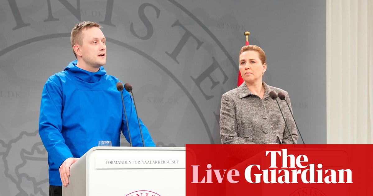 Greenland’s PM says territory ‘chooses Denmark over the US’ ahead of talks with JD Vance – Europe live | Ukraine