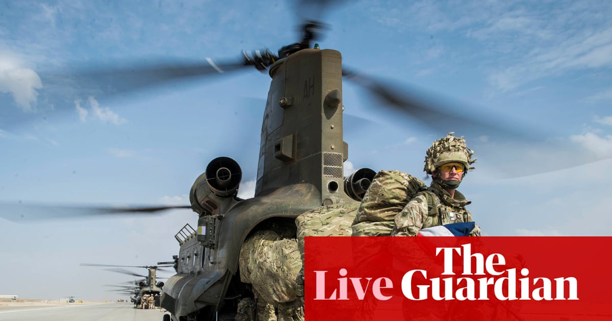 Trump ‘wrong’ to diminish role of UK troops and Nato in Afghanistan, says No 10 – UK politics live | Politics