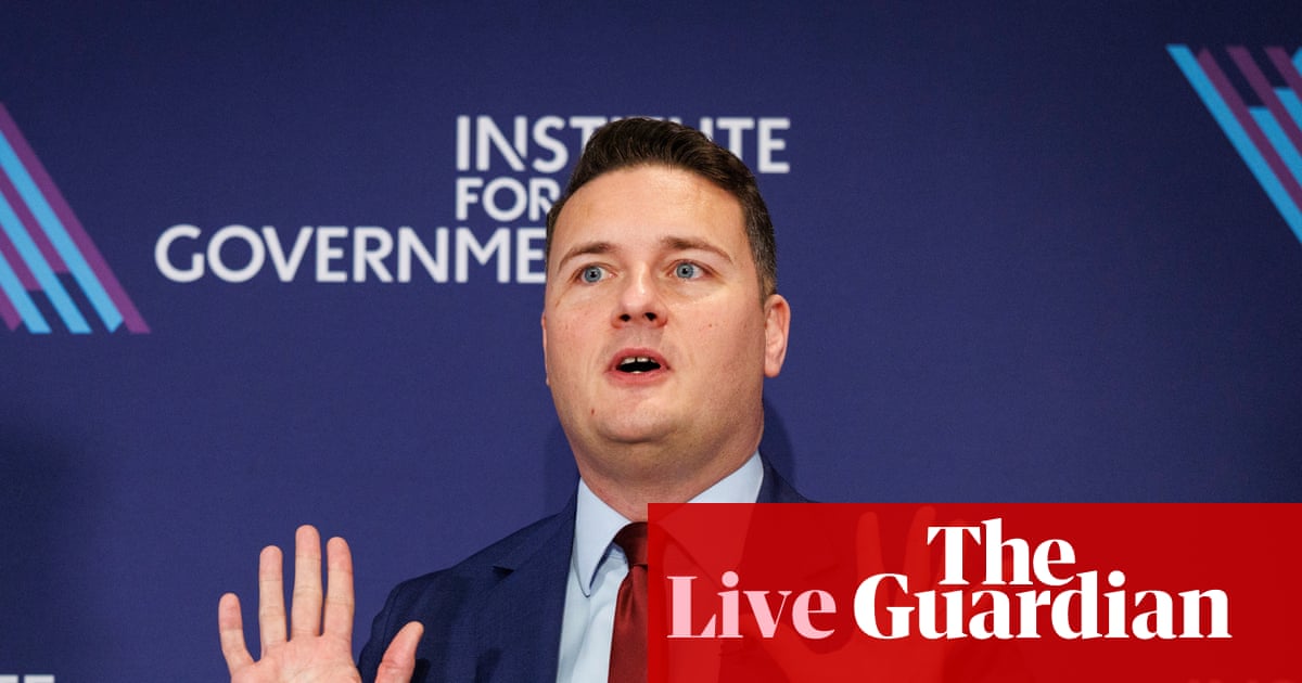 Wes Streeting critique ses collègues travaillistes qui reprochent à Whitehall de bloquer les réformes – La politique britannique en direct | politique