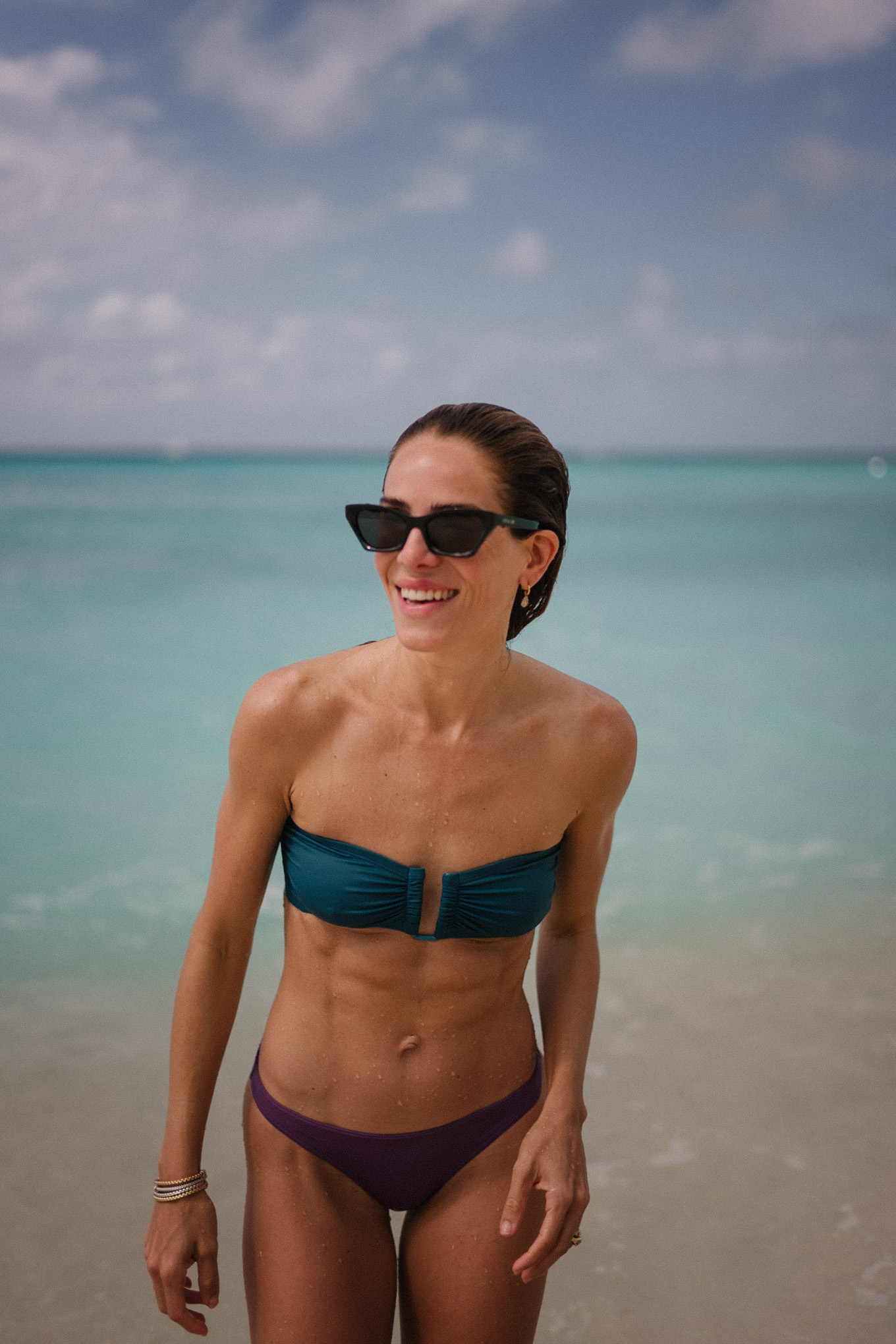 Bikini violet turquoise