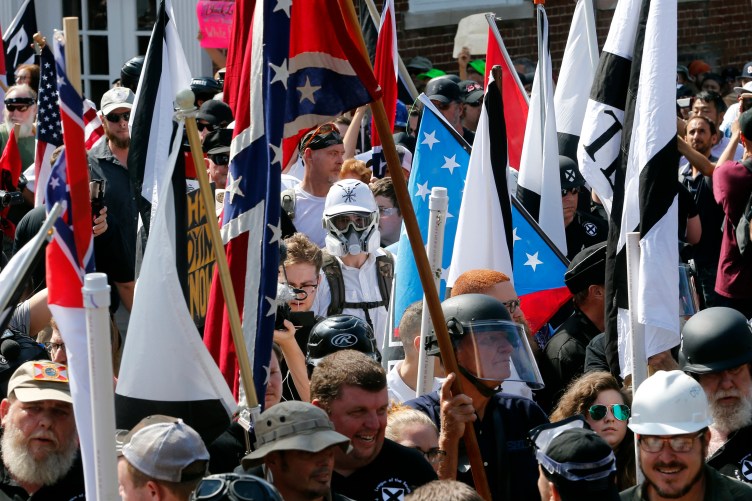 Two years later, white nationalist demonstrators brandished torches and chanted, “Jews will not replace us,” at the Unite the Right rally in Charlottesville, Virginia.