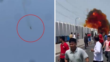 Un missile semble s'écraser au Qatar alors que l'Iran lance des frappes de représailles – vidéo