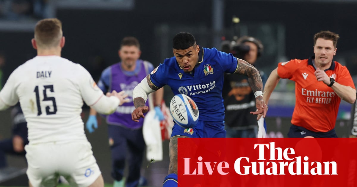 Italy v England: Six Nations 2026 – live | Six Nations 2026