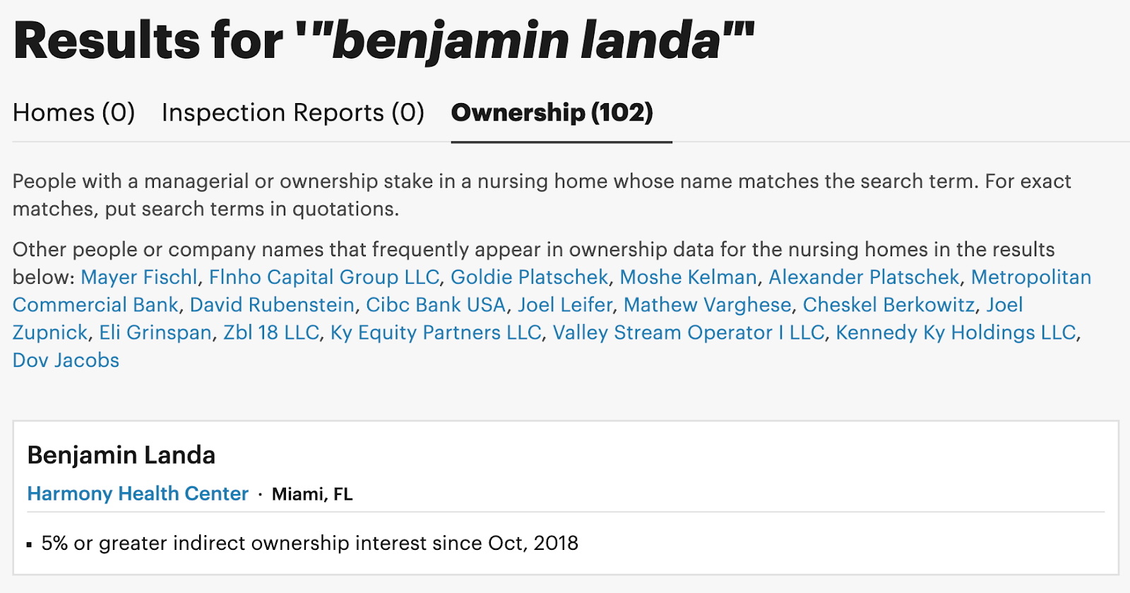 ProPublica ajoute la recherche de propriétés à la base de données d'inspection des maisons de retraite – ProPublica