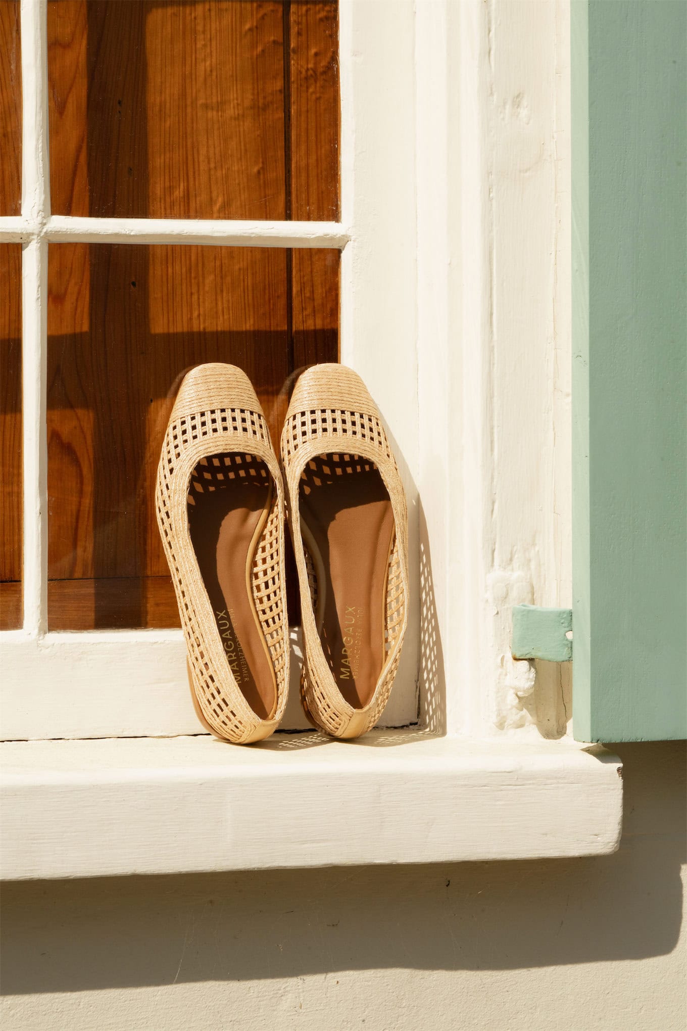 Robe longue en rotin vert