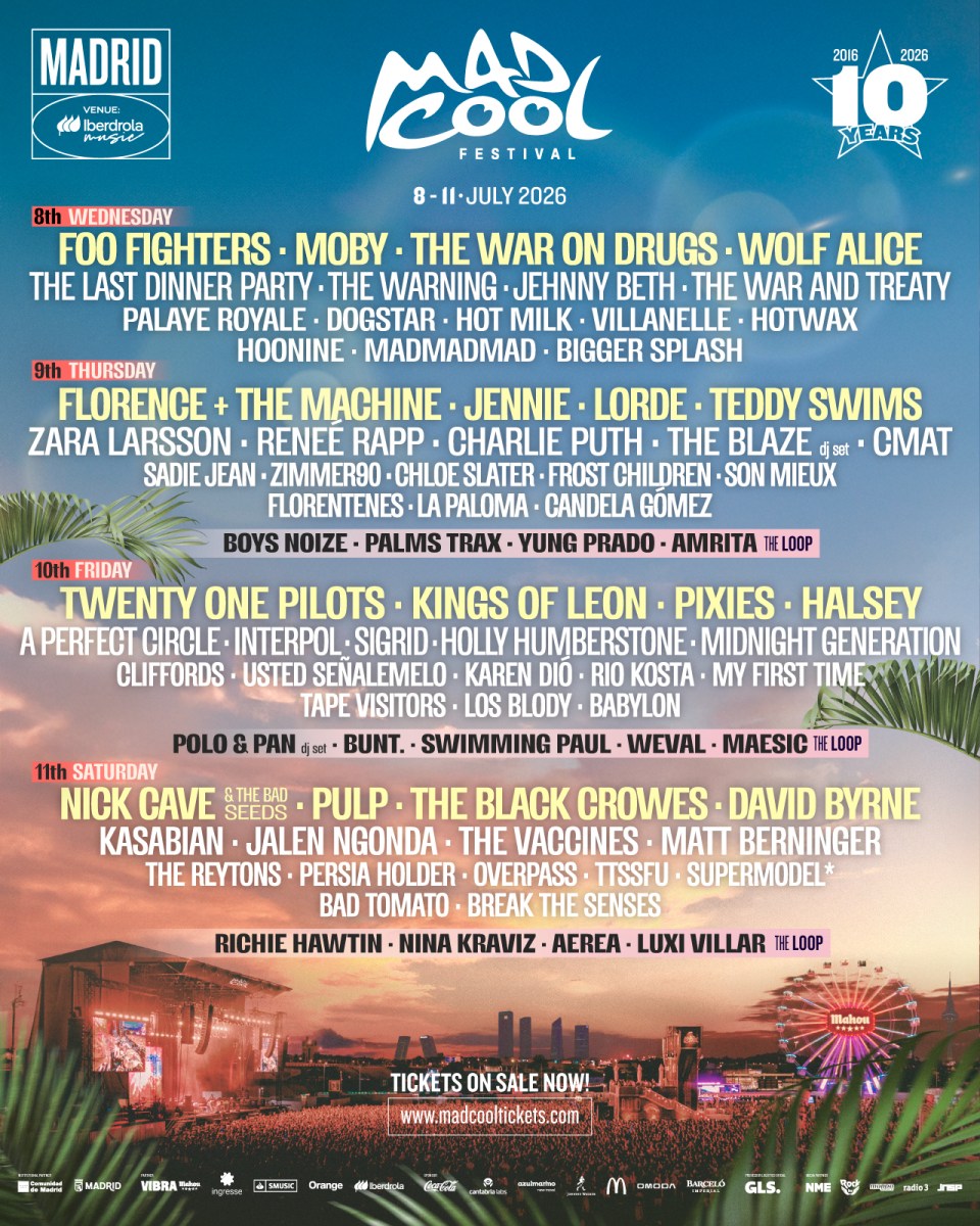 News : Mad Cool Festival revient avec l'une des plus grosses programmations de 2026