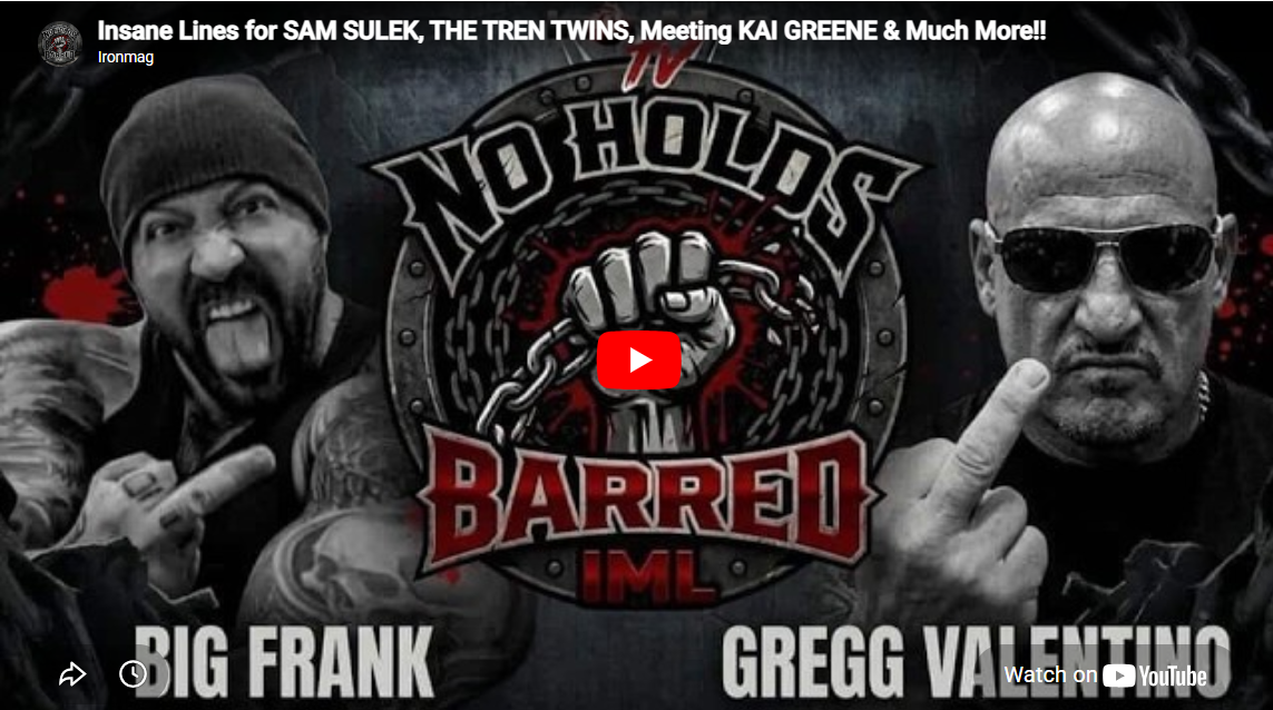 NO HOLDS BARRED – Le nouveau spectacle le plus en vogue du bodybuilding ! – Blog de musculation et de fitness IronMag