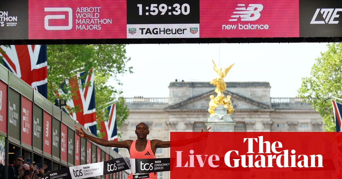 London Marathon 2026: Sabastian Sawe breaks two-hour barrier and world record – live updates | London Marathon