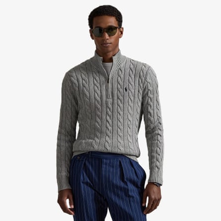 Ralph Lauren Cable-Knit Cotton Quarter-Zip Jumper