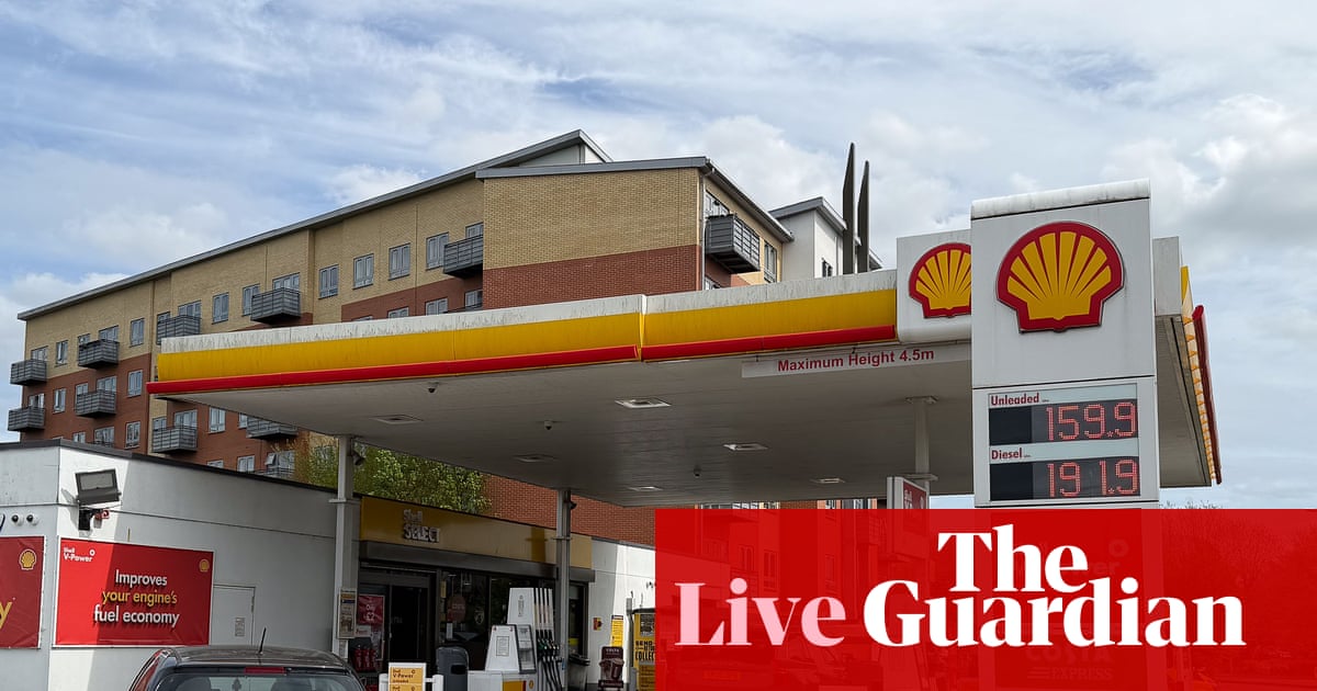 UK petrol and diesel prices finally starting to drop – business live | Business