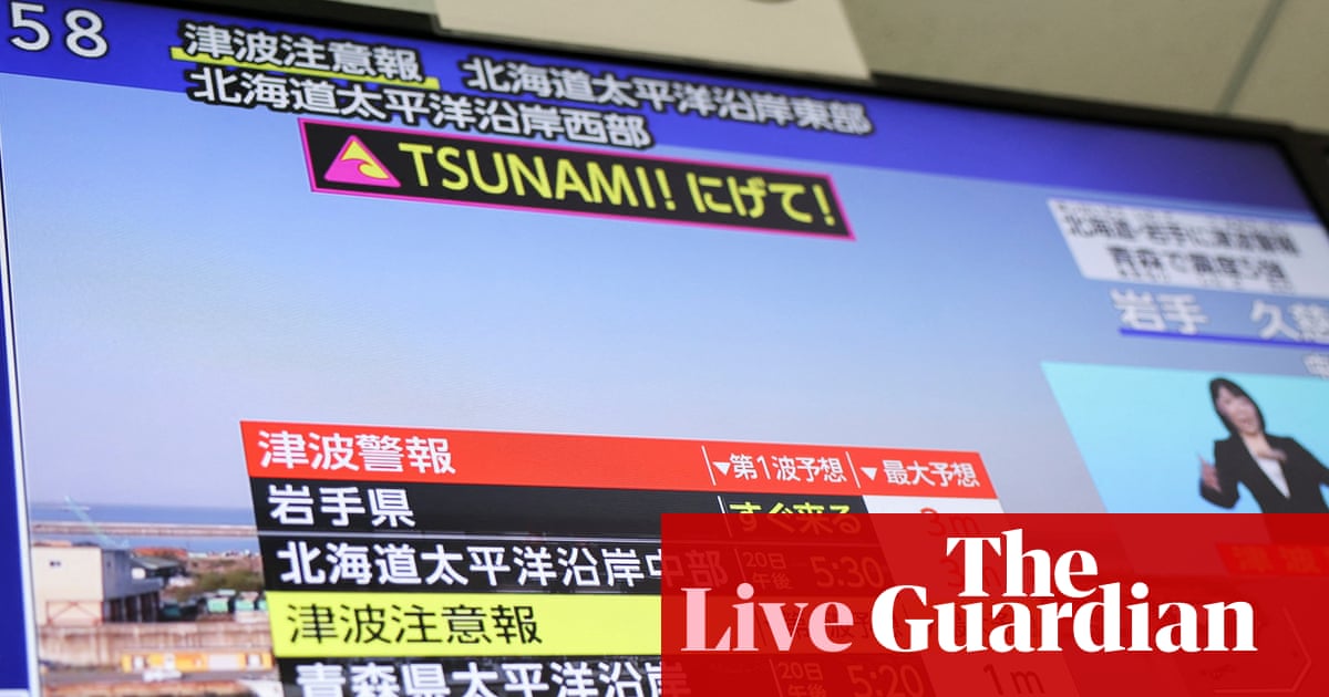 Alerte au tsunami pour le Japon après un fort séisme au large de la côte nord – suivez les dernières actualités | Japon