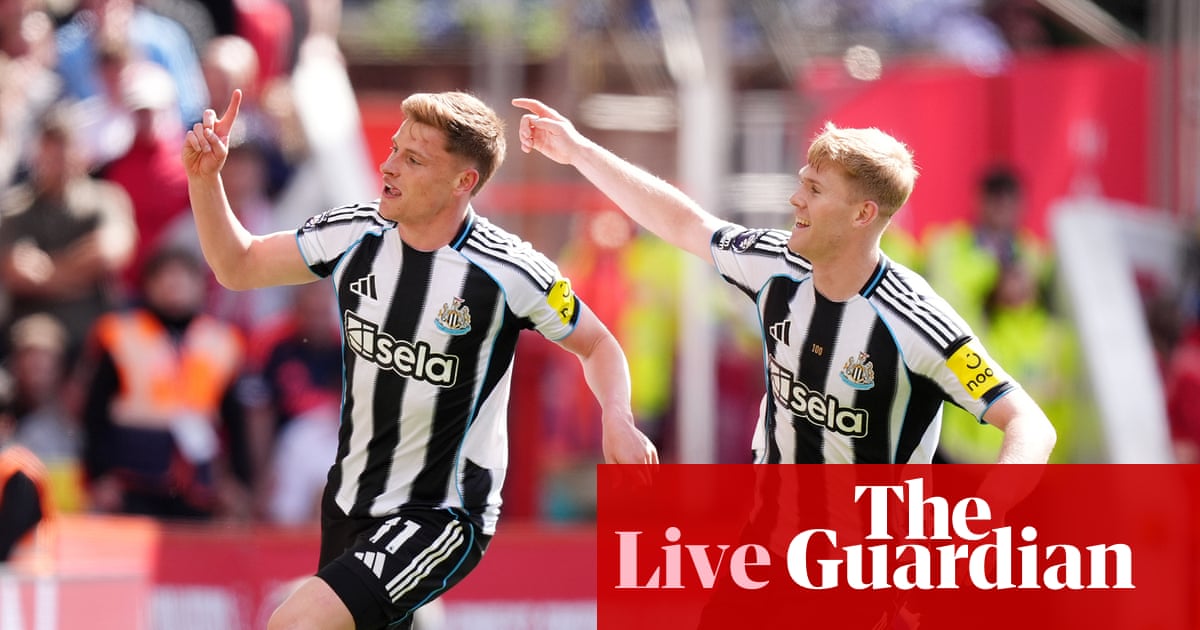 Nottingham Forest v Newcastle, Burnley v Aston Villa, Crystal Palace v Everton – live | Premier League