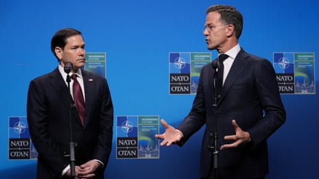Marco Rubio meets NATO secretary general Mark Rutte in Sweden – watch live