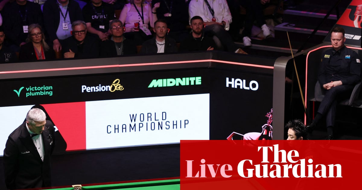 Shaun Murphy contre Wu Yize : dernière journée du Championnat du monde de snooker – en direct | Championnat du monde de snooker