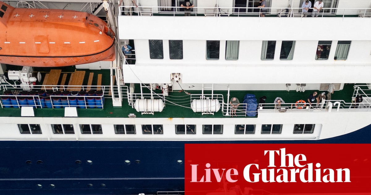 Three evacuated from hantavirus cruise ship as Spain says vessel will dock in Canary Islands despite objection – Europe live | Spain