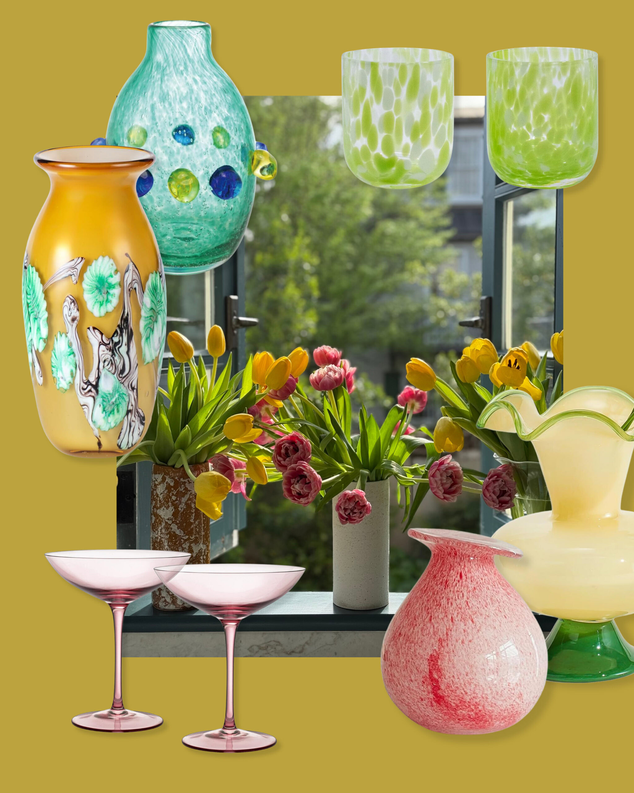 Dimanches d'Amazonie : verrerie et vases printaniers