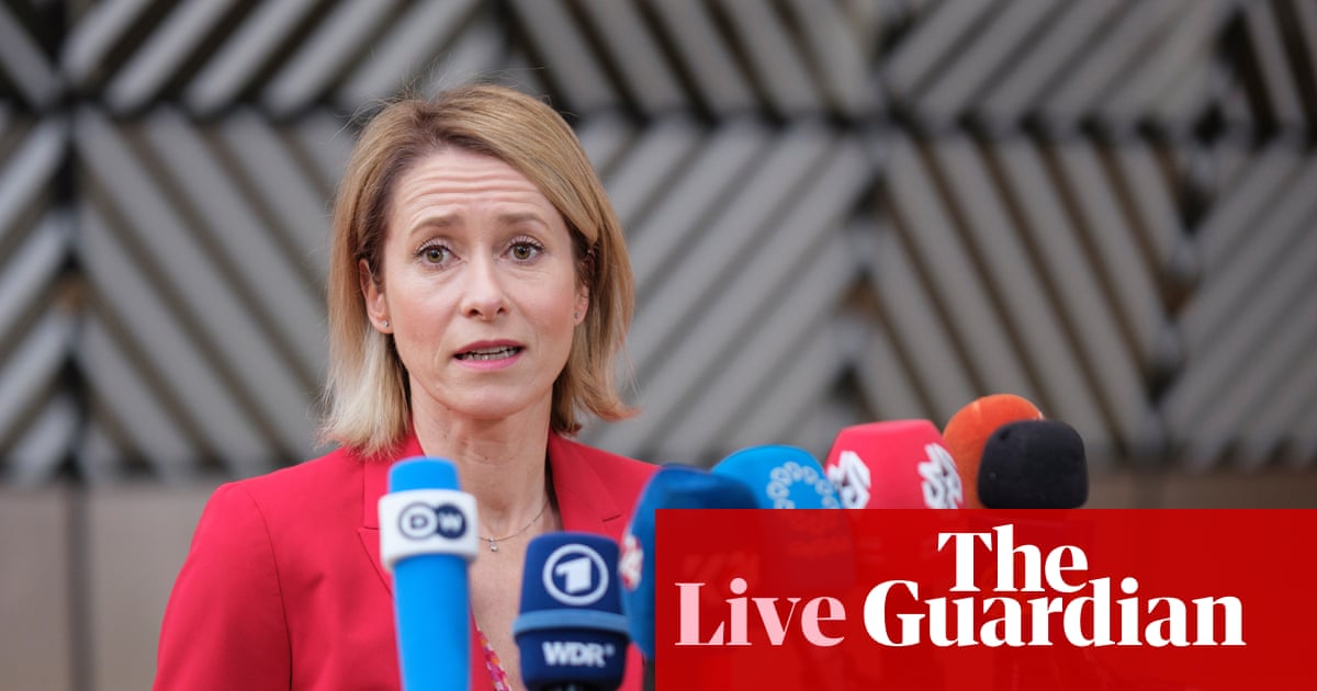 EU’s Kallas criticises Putin’s ‘very cynical’ Ukraine ceasefire calls and rejects suggestion of Schröder as mediator – Europe live | Europe