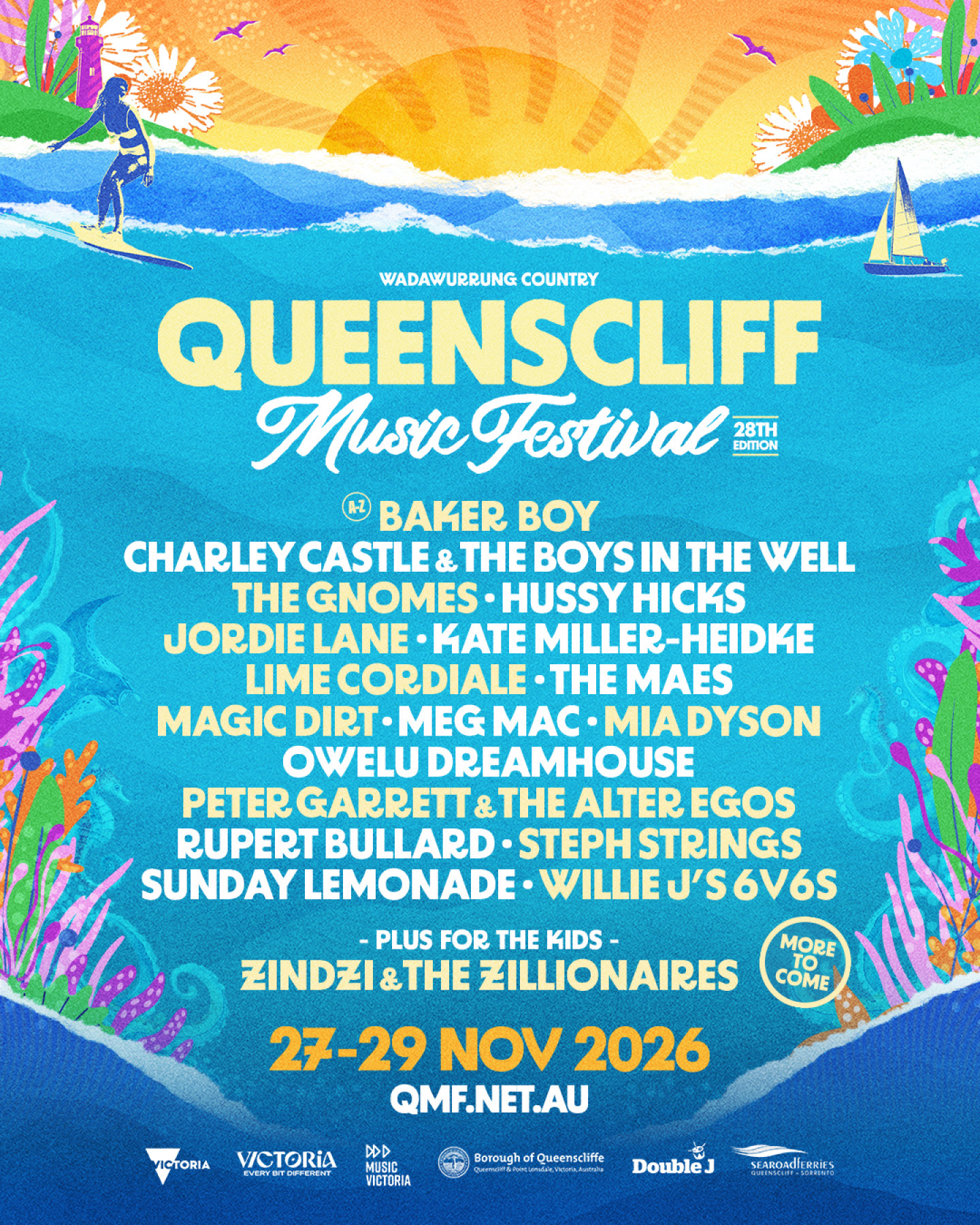 « Le Queenscliff Music Festival dévoile une énorme première programmation pour 2026 »