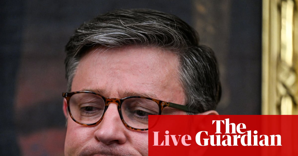 Mike Johnson attempts to defend Trump after president says ‘I love the inflation’ – live | Trump administration