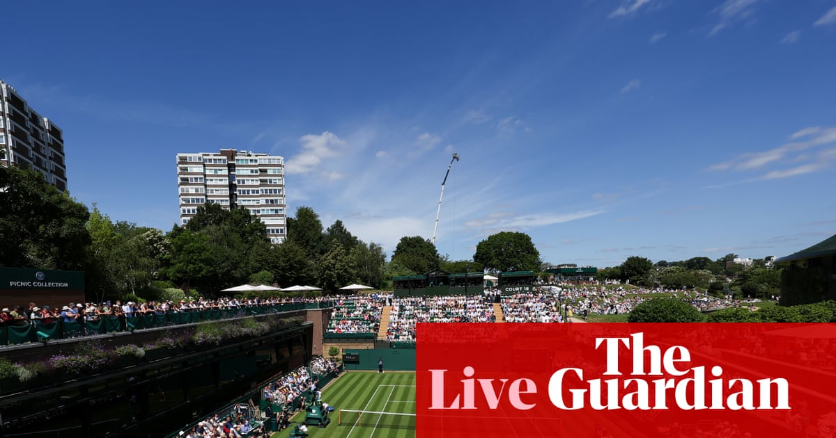 Wimbledon 2026: Sinner, Sabalenka, Djokovic and more in action on day one – live | Wimbledon 2026