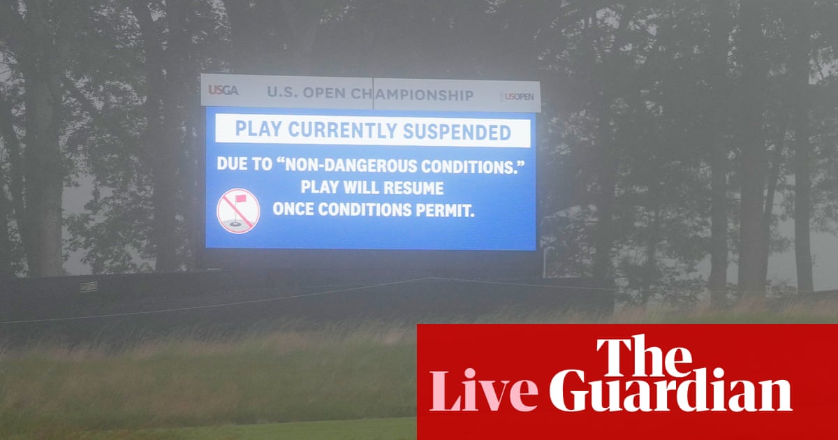 US Open 2026 : Golf fermé le premier jour en raison d’une mauvaise visibilité – en direct | Internationaux des États-Unis
